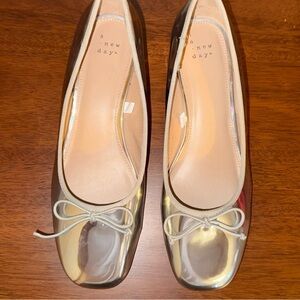 Target A New Day Metallic Silver Flats